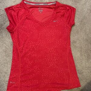 Nike Women's Red Dri-FIT Top